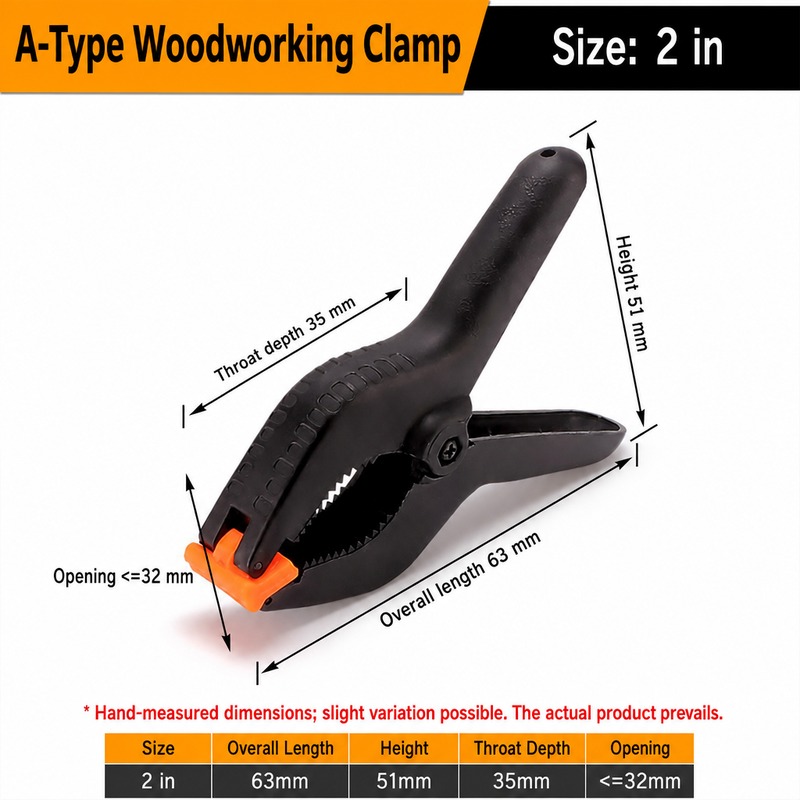 A-Type Woodworking Spring Clamp 2 in
