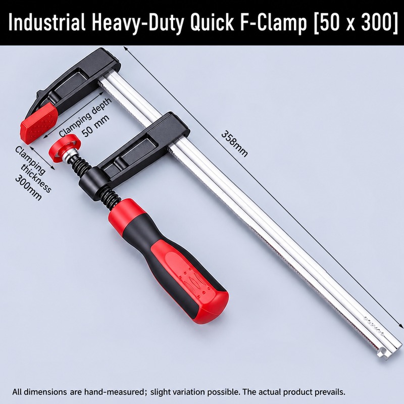 Industrial Heavy-Duty Quick F-Clamp 50 x 300 mm