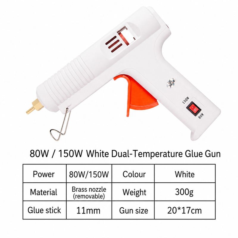 80W / 150W Dual-Temperature Hot Melt Glue Gun