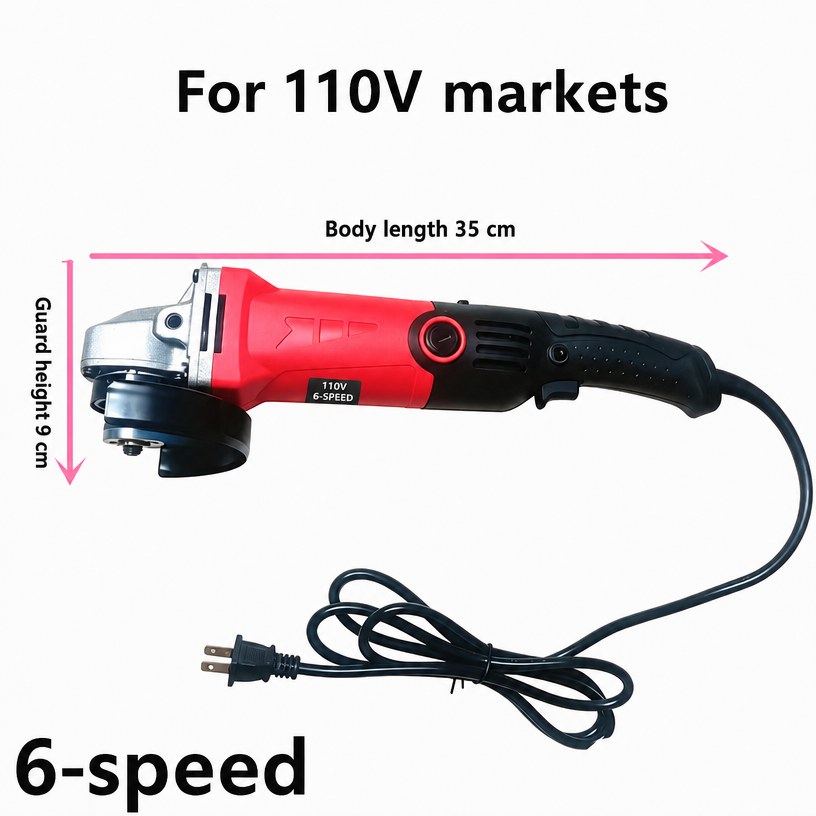 110V 6-Speed Corded Angle Grinder