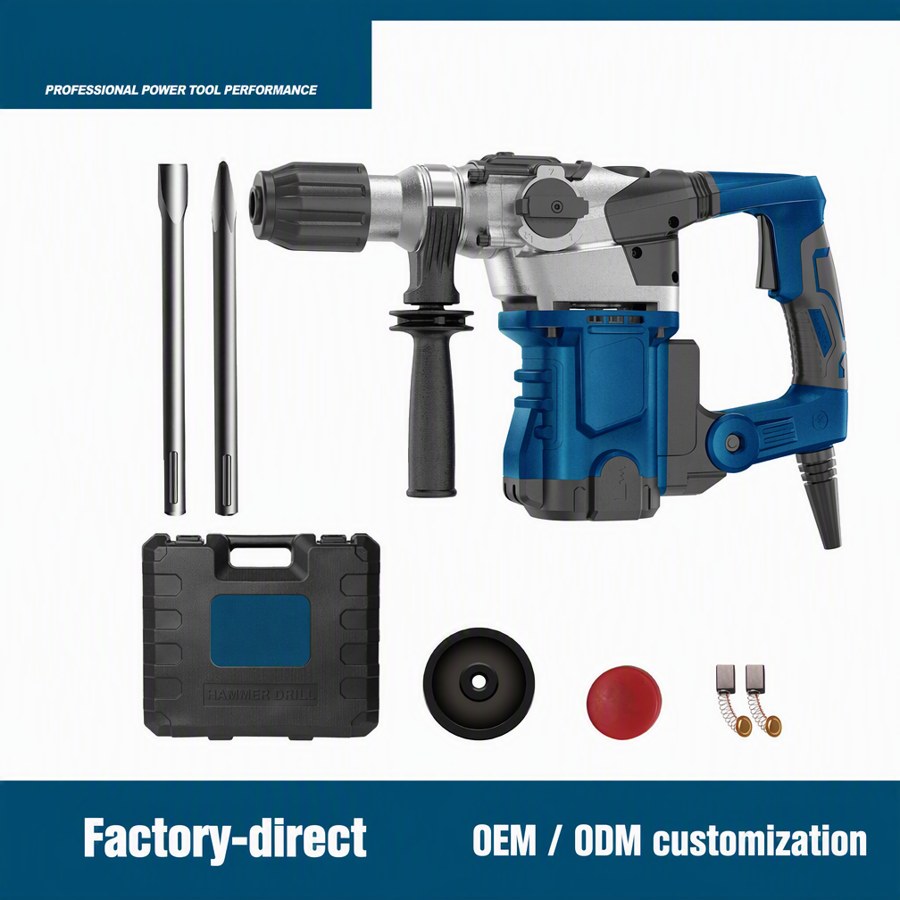 110V SDS-Max Rotary Hammer (Two-Mode, Industrial)