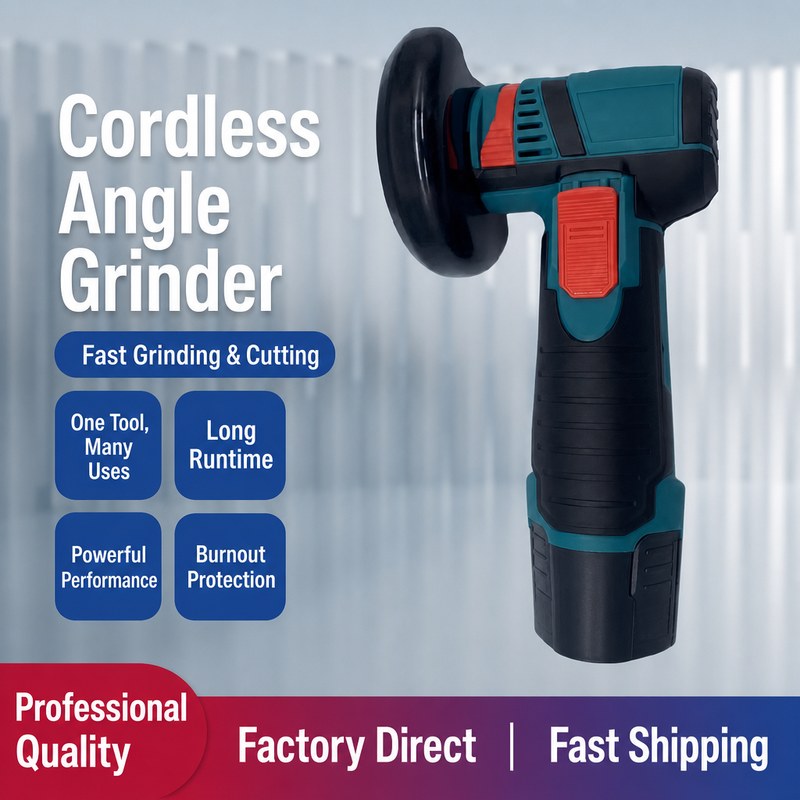 12V Mini Cordless Angle Grinder with 3-Inch Disc