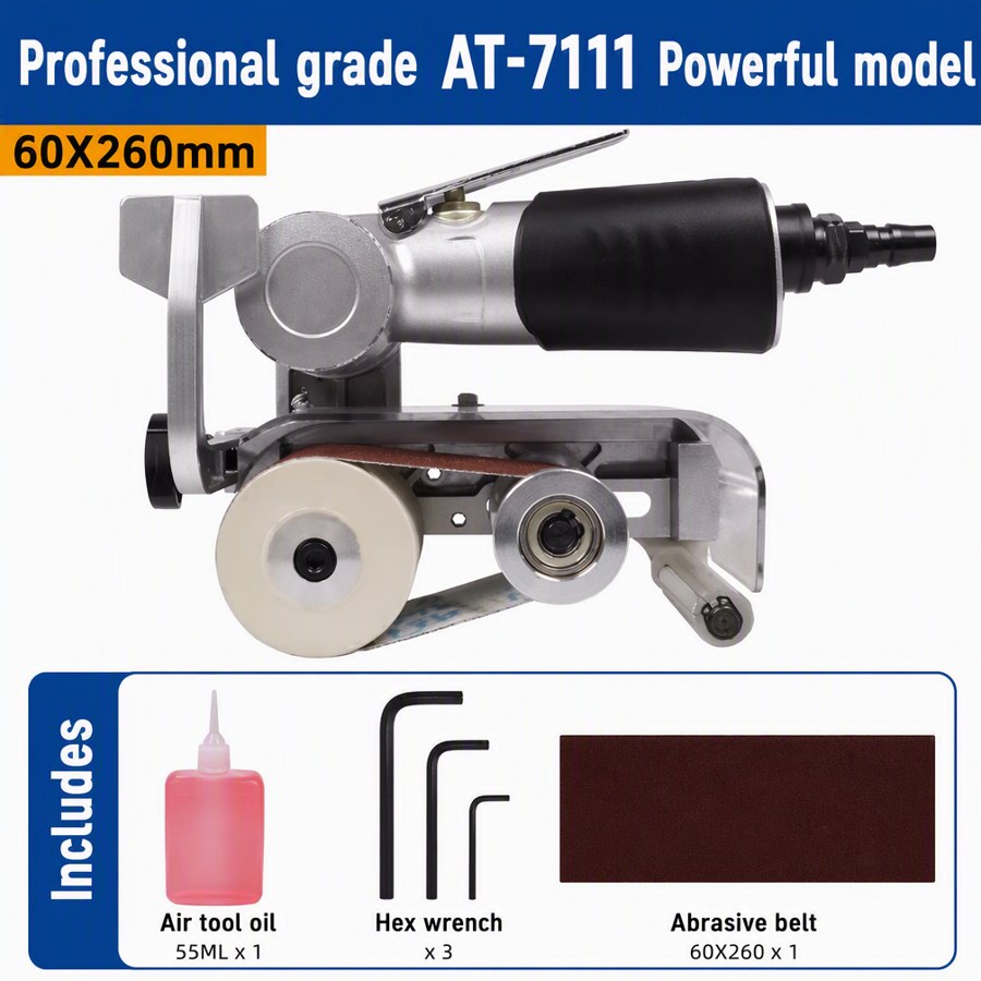 Pneumatic Belt Sander (AT-7111, 60 x 260 mm Belt)