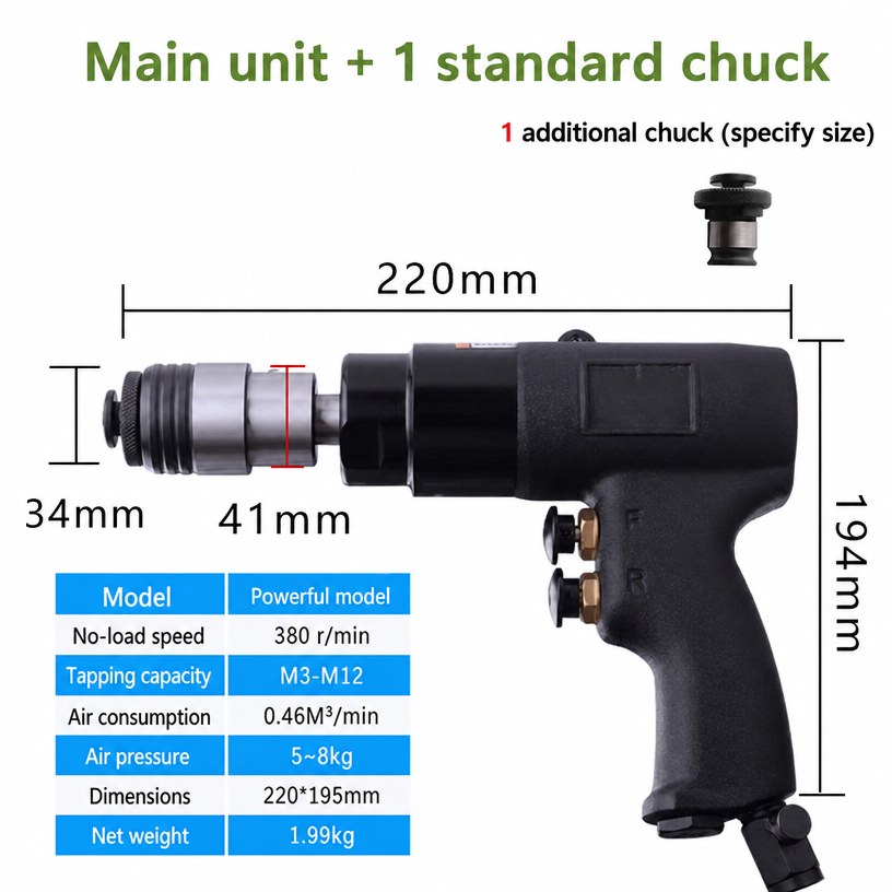 Pneumatic Tapping Machine (M3 - M12)