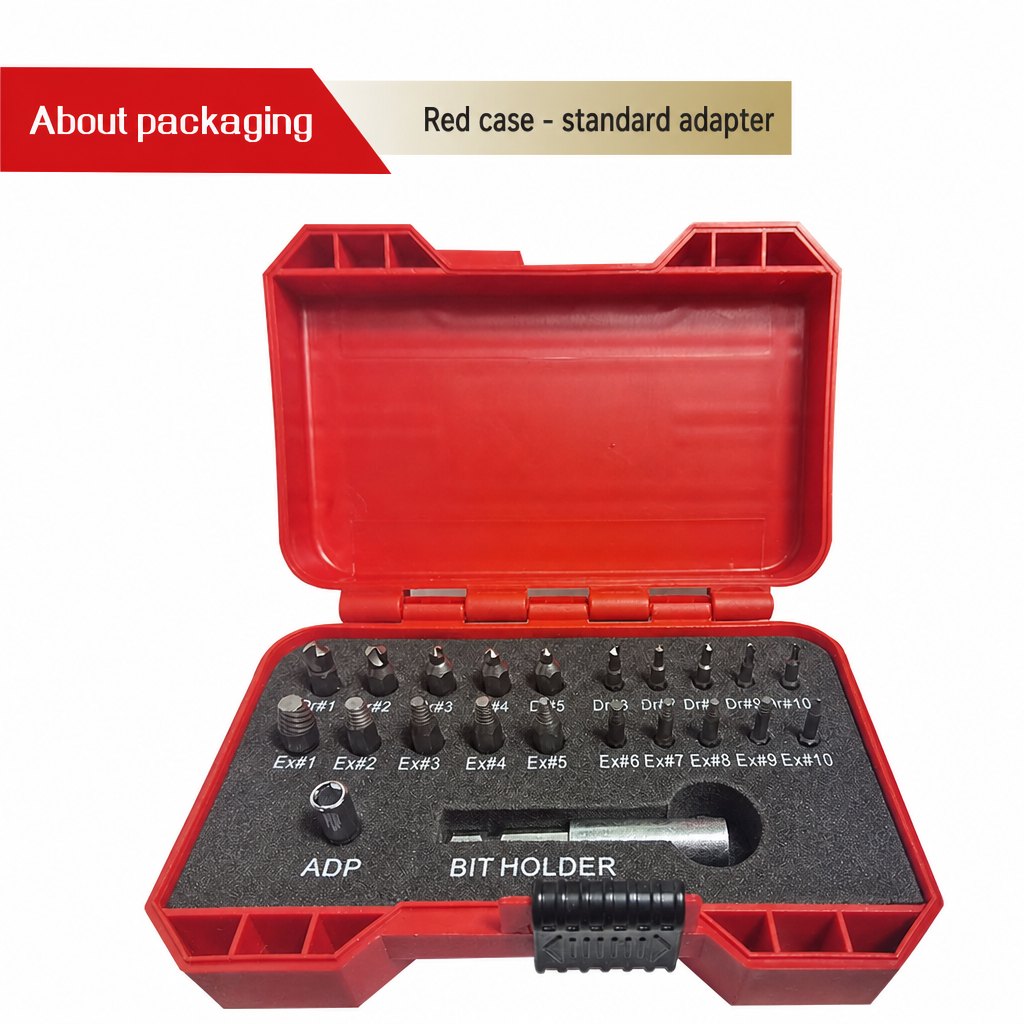 Broken Screw Extractor Set Ex#1 to Ex#10 with Bit Holder