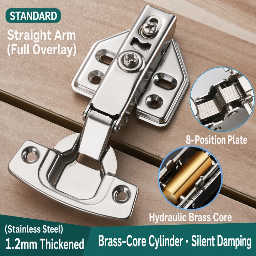 Stainless Steel Clip-On Aircraft Damping Hinge (1.2 mm)
