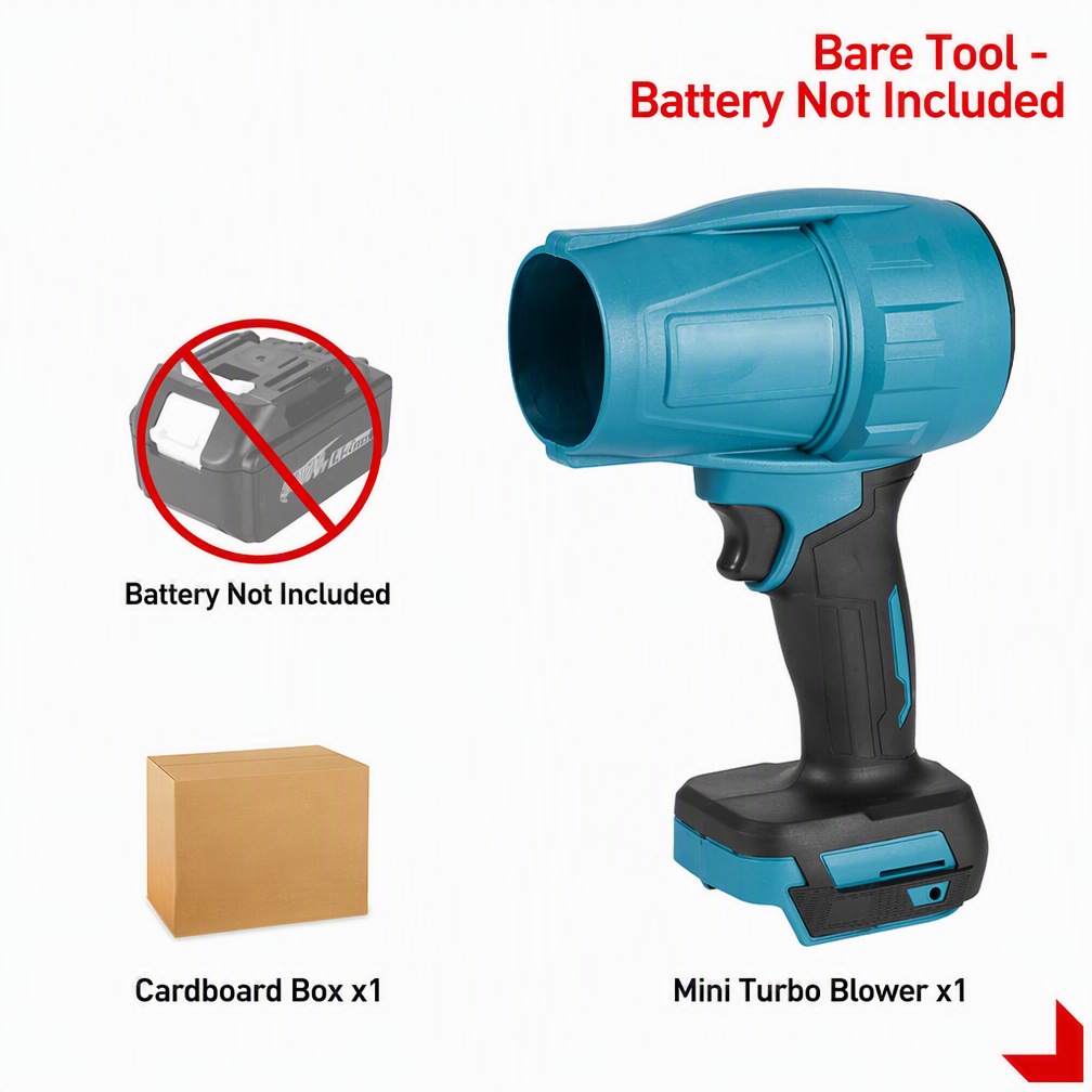 Mini Cordless Turbo Leaf Blower (18V Brushless, Bare Tool)