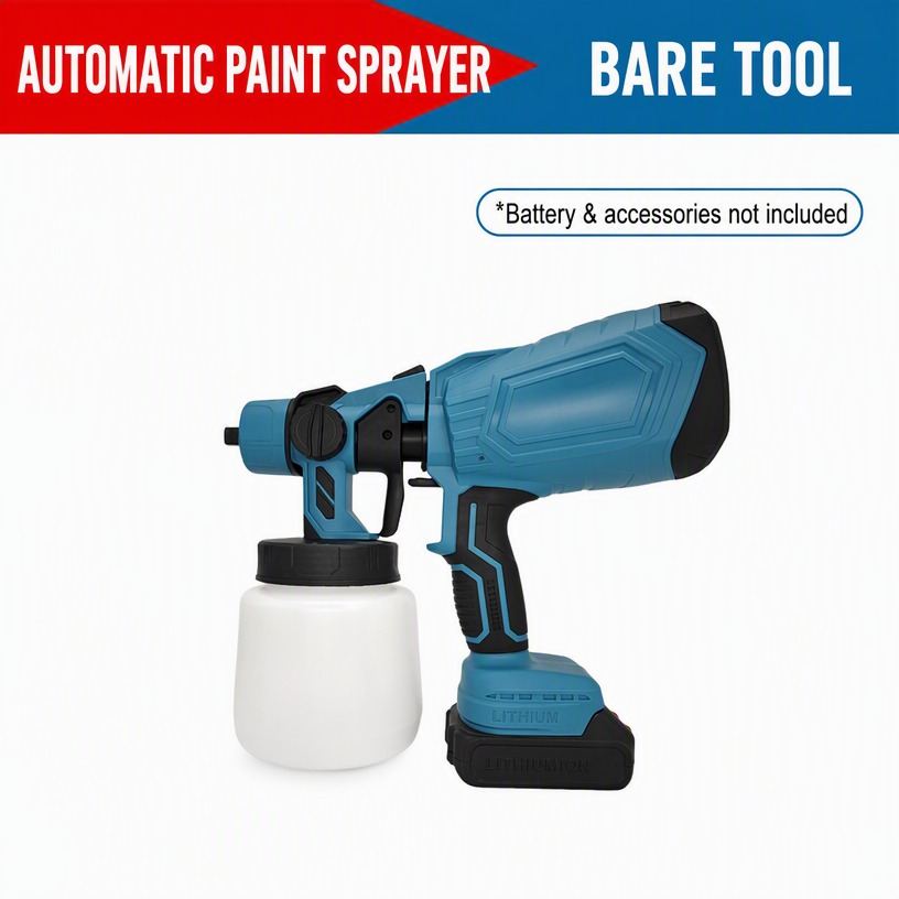 Cordless Automatic Paint Sprayer (Bare Tool, 1000 ml Cup)