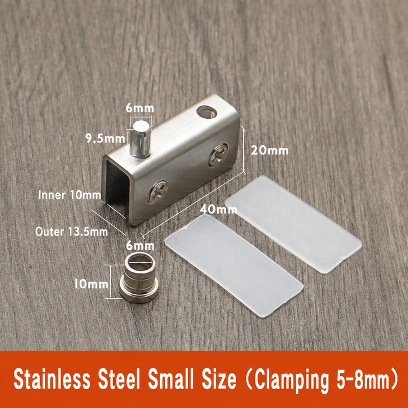 304 Stainless Steel Frameless Glass Door Pivot Hinge