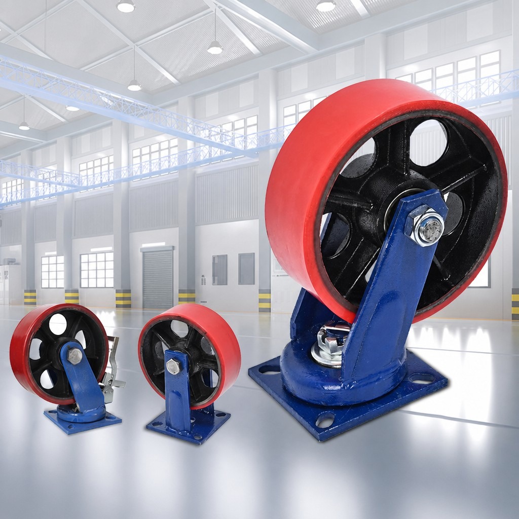 Heavy Duty PU Iron Core Industrial Caster (6-12