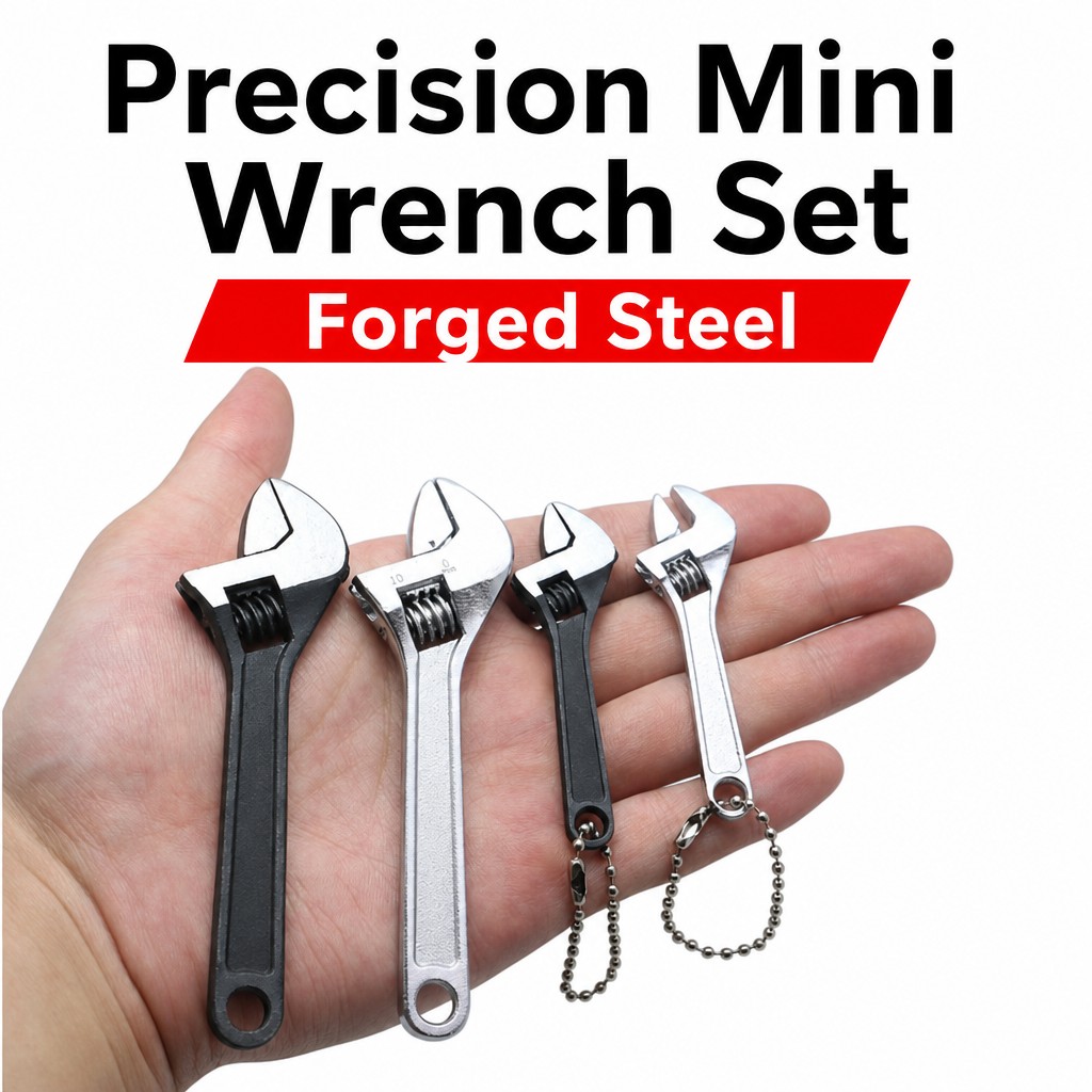 2.5-Inch & 4-Inch Mini Precision Adjustable Wrench Set
