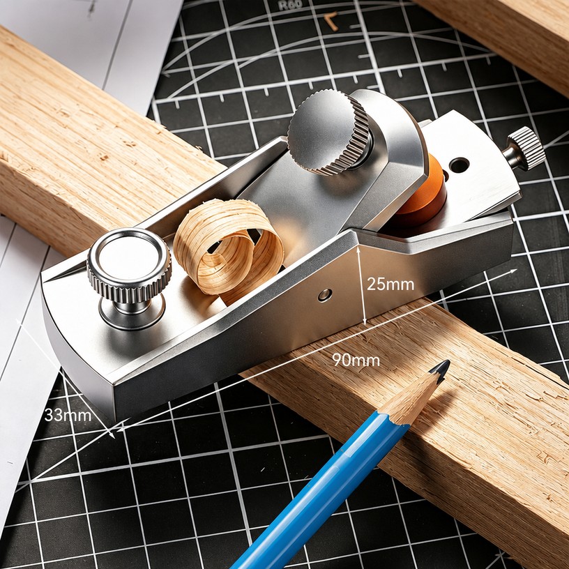 Mini Aluminum Wood Plane (Block Plane)