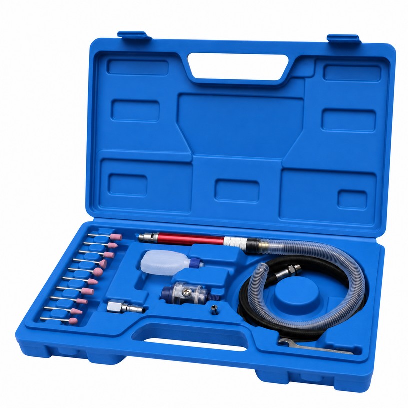 Pencil-Type Air Micro Grinder Kit (65000 RPM, 3 mm Collet)