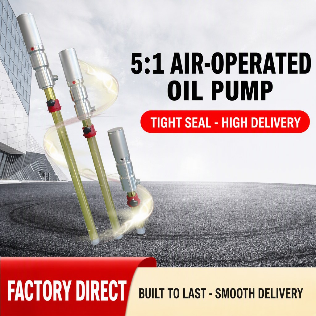 Pneumatic Oil Pump 5:1 (200 L Drum, 18 L/min)