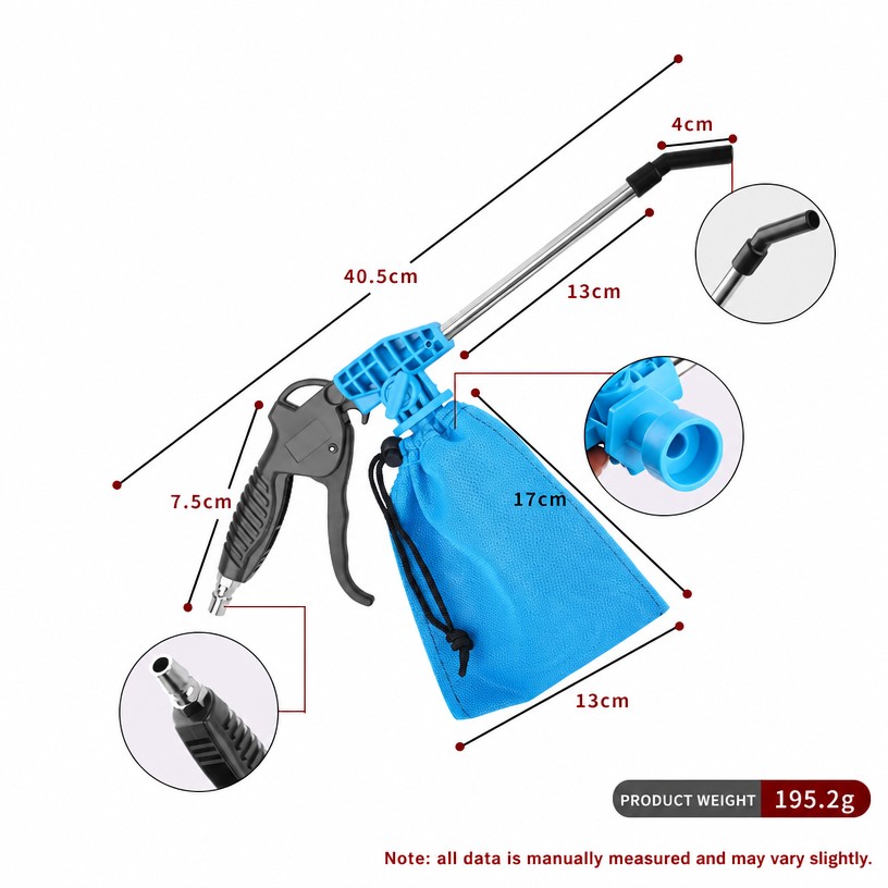 Pneumatic Vacuum and Blow Gun (2-in-1, Industrial)
