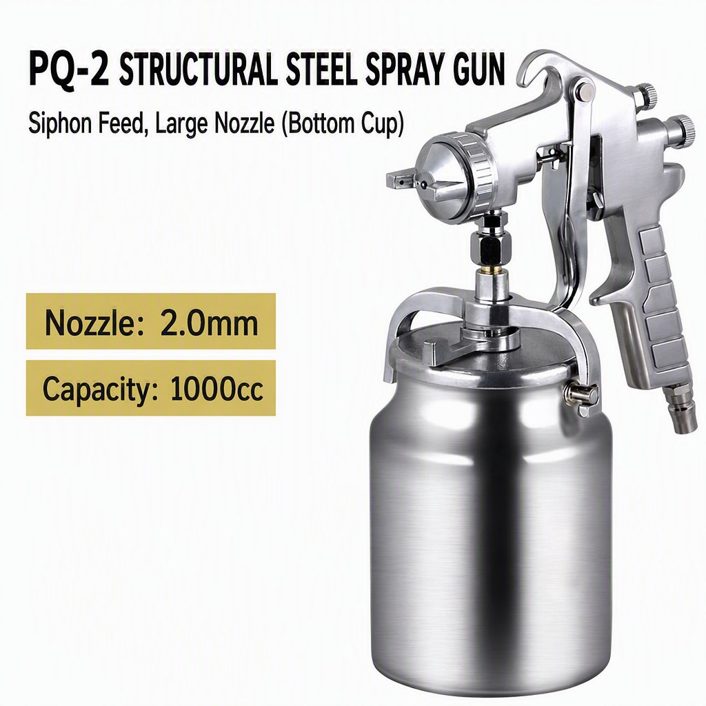 PQ-2 Large Capacity Siphon Feed Spray Gun 1000cc