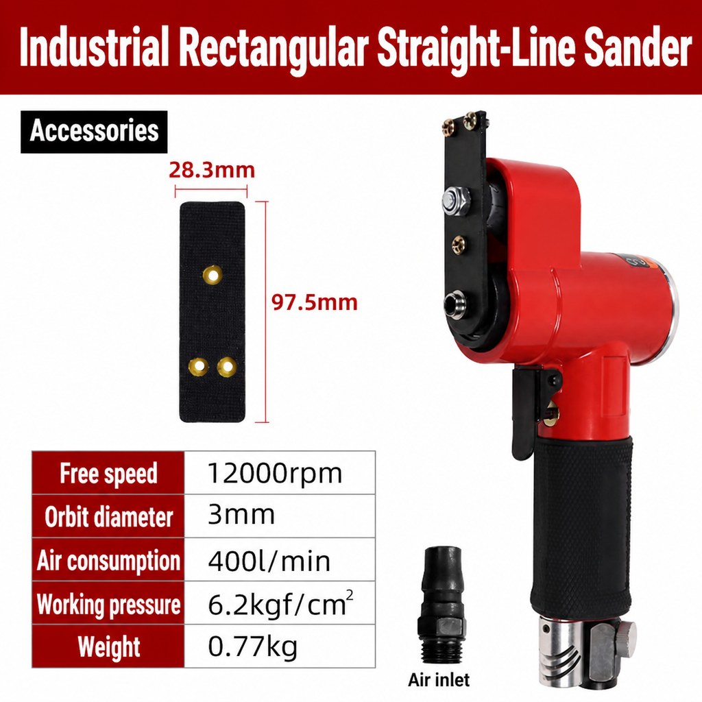Straight-Line Air Sander FS-30 (Rectangular, 12000 rpm)