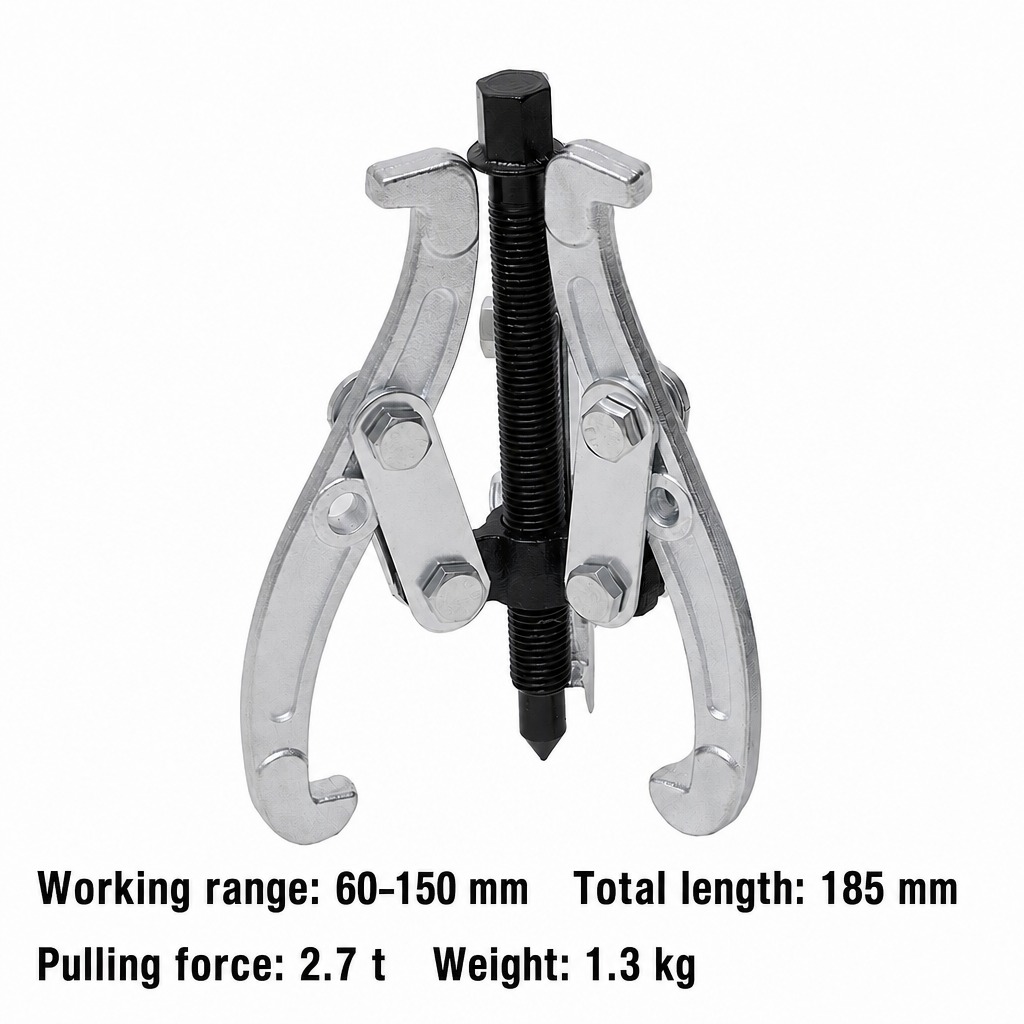 Three-Jaw Bearing Puller 60-150 mm (2.7 Ton)
